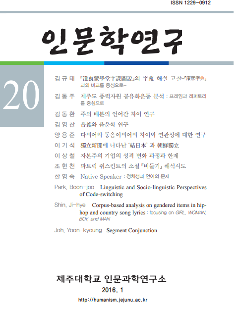 인문학연구 20집